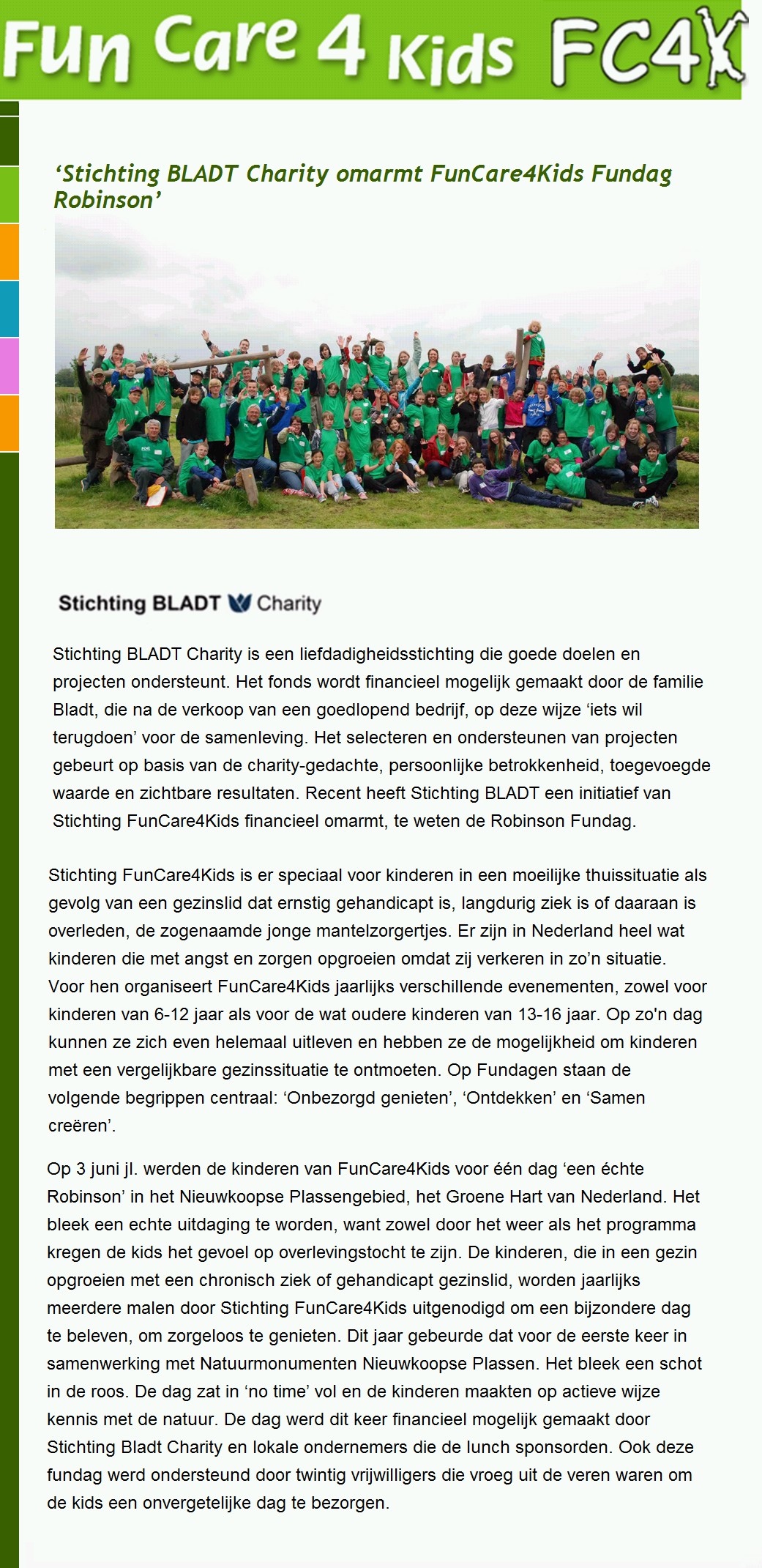 fc4k-artikel over donatie Bladt Charity juni 2012